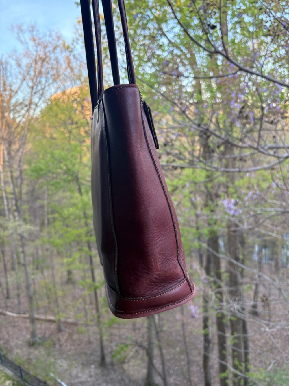 Vintage Coach Bleecker Bucket Tote | USA 1995 | Burgundy | 9303 | Hangtag | GUC - Picture 15 of 16